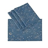 Platzdeckchen-Set mit 4 niedlichen Tieren, Koala-Astronauten-Rakete, rechteckige Tischsets aus Leinenimitat, 45,7 x 30,5 cm, Küchentisch-Matten, Esstisch-Dek