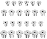 ASFINS Holzdübel Zentrierspitzen, 24 Stücke Edelstahl Dübelsetzer Dübelfix Holzdübel Markierspitzen, für Holzverarbeitung Holz Tenon Bit Werkzeug (6/8/10/12 mm)