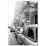 Wandbilder Wohnzimmer Großes Poster Lustig In Einer Stadt Taxi Tier Leinwand Bild Poster Und Kunstdrucke Wand Bilder Bild Für Dekoration50x70cm x1 R