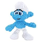 ESGT Puzzle Erwachsene - Die Schlümpfe Bausteine ​​Cartoons Modell Nano Micro Stress Reliever Blocks 3D Puzzle DIY Spielzeug Ziegel Geschenke Für Kinder Erw