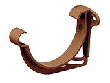 INEFA Rinnenhalter halbrund Braun NW 100, 1 Stück, Kunststoff, Stirnbretthalter, Halterung für Dachrinne, Rinnen, Braun, Darchrinnenhalter, Regenrinnenhalter, Halter, Zubehör, R