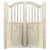 KKCF Scharnier Schwingtür Cafe Bar Pub, Saloon-Tür Aus Massivem Holz Sichtschutz-Trennwand-Scharnier Enthalten Gebogenes Design Zauntor Für Bar, Sondergröße (Color : A, Size : 90x80cm)