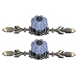 Denkerm Keramik Schrankgriff, Elegantes Design Keramikgriffe Einfache Bedienung Stark Lange Lebensdauer Für Kleiderschrank Für Schuhschrank Für Haushalt(1045A Königsblau)