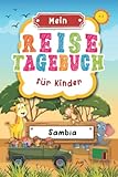 Reisetagebuch für Kinder Sambia: Sambia Urlaubstagebuch zum Ausfüllen,Eintragen,Malen,Einkleben für Ferien & Urlaub A5, Aktivitätsbuch & Tagebuch ... für Reise & unterwegs, Luangwa Zambezi N