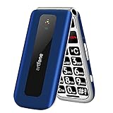 artfone Seniorenhandy ohne Vertrag, Klapphandy Mobiltelefon mit Großen Tasten, 2G GSM Handy für Senioren mit 2,4 Zoll Farbdisplay, Dual SIM, SOS Notruftaste, Taschenlampe, 1000 mAh Akku, B