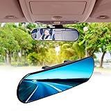 Milopon Panorama Rückspiegel Auto Innen-Rückspiegel Universal Innenspiegel Auto Pkw LKW Anti Blend Winkeleinstellung Rückspieg