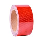 Reflektorband Warnklebeband reflektierend und selbstklebend, Reflektierendes Band Straße Transport Anlagen Sicherheitserinnerung, 10m Meter lang, 5cm breit, R