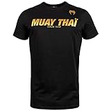 Venum Herren T-Shirts Muay Thai VT, Schwarz/Gold, M, VENUM-03733-126-M