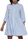 ONLY Damen Onlditte Life Stripe 3/4 Noos Wvn Casual Dress, Cloud Dancer, 36 EU