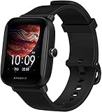 Amazfit Men's Bip U Pro Smartwatch, Black, S