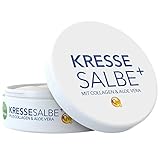 Biolena Kressesalbe Plus – Gesichtscreme/Altersflecken Creme (1 Tiegel je 100 ml) – Anti Falten Creme Kresse Salbe Kresse Creme Kresse Salbe G