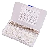 GTIWUNG 480 Stück 2,54mm JST Stecker Kit, JST-XH Adapter, 2,54mm Pitch Weiblich Pin Header, JST 2/3/4/5/6 Pin Gehäuse JST Adapter Kabel Stecker Buchse Männlich und Weib