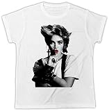 Cool Madonna Lollipop Poster Ideal Gift Present Unisex Retro Cool Tshirt White XL