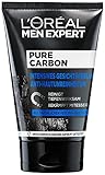 L'Oréal Paris Men Expert Peeling für das Gesicht, Unreine Haut, Gesichtsreinigung für Männer, Pure Carbon Gesichtspeeling Anti-Hautunreinheiten, 1 x 100