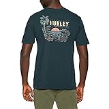 Hurley Herren M Evd WSH Dark Waters Ss T-Shirt, blau (Armory Navy), L