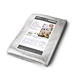 ROMMELSBACHER VBS 203 Profi Folienbeutel (50 Stück, 20 x 30cm, BPA-frei, eingeprägte Luftrillen, wiederverwendbar, Sous vide geeignet, extrem reißfest, für alle Balkenvakuumierer)