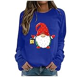 HHOP Weihnachten sommermantel Damen leicht Damen Oberteile sexy elegant Hemd Damen lang Shein Jeans Langarmshirt sexy blusenshirt Damen Langarm günstige Sweatshirts damenblusen 3/4 arm Pullover lang