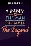 Timmy Good Gift The Man The Myth The Legend Nice Notebook: Personal Budget,Daily A5 Notepad for Men & Women / Gift for Art Sketchbook / Travel Journal to W