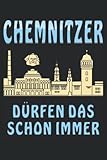 CHEMNITZER DÜRFEN DAS SCHON IMMER: Liniert, kariert und punktiertes Notizbuch-Tagebuch bzw. Übungsbuch mit 120 S