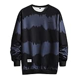 MINIKIMI Hoodie Herren Oversize Vintage Camouflage Cool Dicker Stoff Outdoor Sport T-Shirts Für Herren Joker Langarm Druck