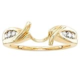 R S Jewels Runde .22 ct Simulierte Diamanten-Ring, mit Solitaire-Verstärker mit 14 Karat Gelbgold vergoldet Sterling-Silber Jack