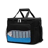 LQIAN Paket Picknick Portable Container Bags Weinkühltasche für Frauen(Size:Big Black)