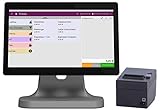 Registrierkasse Kassensystem - Finanzamtkonform 2020 - TSE - Kassensoftware LYNNE - integrierter Bondrucker - Gastronomie, Handel - GRATIS Ersteinrichtung des POS Terminal (T2 lite + Drucker) WIFI