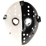 Hejo Home Halloween Maske Jason Hockey Mask Weiß Schwarz Damen Herren Freitag der 13. Party