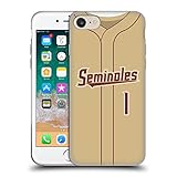 Head Case Designs Offiziell Offizielle Florida State University FSU Baseball-Gold Soft Gel Handyhülle Hülle kompatibel mit Apple iPhone 7 / iPhone 8 / iPhone SE 2020