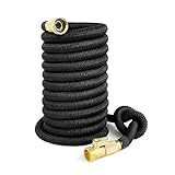 WSZMD Gartenschlauch Gartensender Schlauch Teleskopwasser-Gießschlauch Hochdruck-Autowasenschlauch-Düse 5M-30M Leichter Verschleißfest 3/4 Schlauch (Color : Hose, Lengh : 17ft 5m)