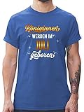 Geburtstagsgeschenk Geburtstag - Königinnen Werden im Juli geboren - XL - Royalblau - Königin - L190 - Tshirt Herren und Männer T-S