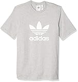 adidas Herren T-Shirt Trefoil, Medium Grey Heather, L, CY4574