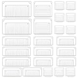 TWBEST Schubladen Organizer, Schubladen Ordnungssystem,Schubladen Veranstalter,24 Stücke Kombinierbare und stapelbare Organizer, 5 Größen Transparente Organizer für Küche, Büro, Kommode, B