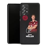 DeinDesign Premium Case kompatibel mit Samsung Galaxy A52s 5G Smartphone Handyhülle Hülle matt FC Bayern München Thomas Müller Offizielles Lizenzproduk