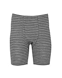 Dilling Merino Unterhose Herren - Bio Funktionsunterwäsche Grau gestreift M