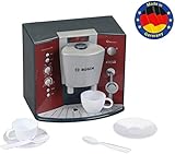 Theo Klein 9569 Bosch Kaffeemaschine mit Sound I Batteriebetriebene Espressomaschine mit realistischen Geräuschen I Maße: 14,5 cm x 19,5 cm x 17 cm I Spielzeug für Kinder ab 3 J