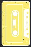 Notizbuch Retro Kassette | Buch für alle Kinder der 80er und 90er Jahre Kassettenrecorder | A5, 120 Seiten, liniert gelb: Tagebuch im Vintage ... Gedanken und sonstige Eintragungen, Walk