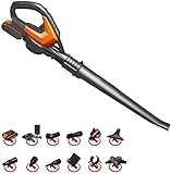 CHENJIA Leichte Cordless Staub Laubsauger - Leicht zu Start, Tragbarer & Quiet - Klare Blätter von Gärten, Auffahrt, Terrasse for Clearing Staub, Blatt & Schnee, Auto Vacuum, Terrasse/Deck/G