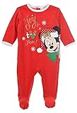 Minnie Mouse Baby - Mädchen Lang Pyjama Schlafanzug (Rot,6 Monate)