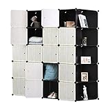 WOLTU XXXL Kleiderschrank Garderobenschrank Steckregalsystem Bücherregal Schuhregal DIY Regal Mit 2 Kleiderstange super groß