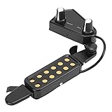 Magnetischer Schallloch-Tonabnehmer, Clip-On E-Gitarren-Tonabnehmer für Akustikgitarre für Lehrer(Schwarz)