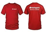 Stuttgart - Tradition verpflichtet - Fan T-Shirt - Rot - Größe XXL