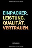 Einpacker: Notizbuch, Notizblock, Notebook | Punktraster, Punktiert, Dotted | 120 Seiten, DIN A5 (6x9 Zoll) | Notizen, Termine, Ideen, Skizzen, Tagebuch | Beruf, Tätigkeit, L