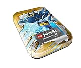 LEGO 180361 Ninjago Serie IV, Tin Dose gelb, 5 Booster, 2 Limitierte Goldkarten und Fig