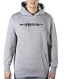 Comedy Shirts - Schwert - Metal - Herren Hoodie - Grau/Schwarz Gr. S