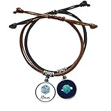 Bestchong Rhododendron Zeichnung Kunst Armband Seil Hand Kette Leder Erde Armb