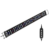 NICREW SlimLED Plant Aquarium Beleuchtung, voll Spectrum Aquarium Lampe mit Timer für Wasserpflanzen und Süßwasser-Aquarien, Dimmb