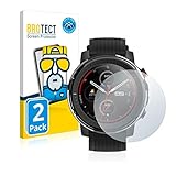 BROTECT Full-Cover Schutzfolie Matt kompatibel mit Huami Amazfit Stratos 3 (2 Stück) - Full-Screen Displayschutz-Folie, 3D Curved, Anti-Reflex