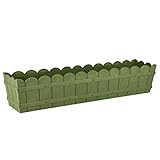 Emsa 515255 Blumenkasten, Shabby Chic, Länge 75 cm, Grün, Country