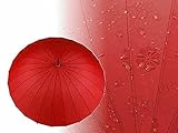 1pc Lila Aubergine Ändern-Stick Regenschirm, Blumen, Damen, Schirme Und Regenmäntel, M